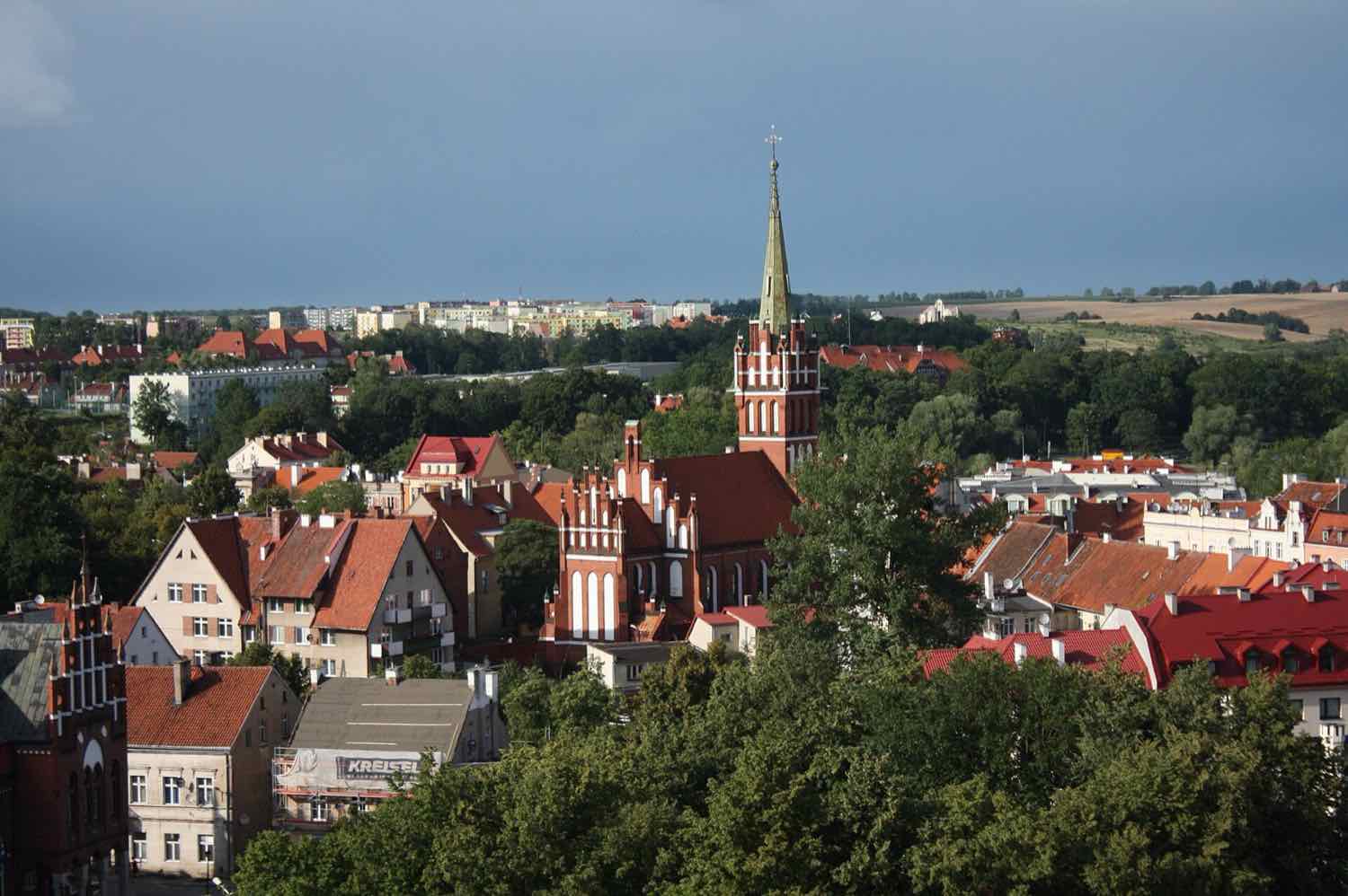 Panorama de Kętrzyn en Varmie-Mazurie